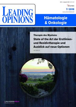 LEADING OPINIONS Hämatologie & Onkologie 2018/7 LEADING OPINIONS Hämatologie & Onkologie 2018/7