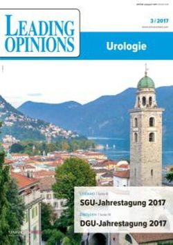 LEADING OPINIONS Urologie 2017/3 LEADING OPINIONS Urologie 2017/3