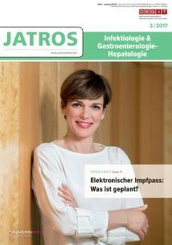 JATROS Infektiologie & Gastroenterologie- Hepatologie 2017/3