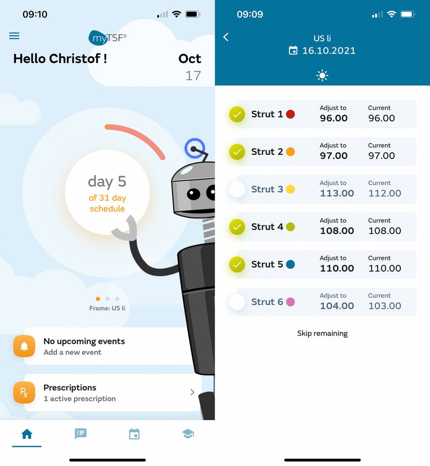 Die Smart-TSF-App inkludiert einen Pediatric Mode, bei dem die Benutzeroberfläche kindgerechter gestaltet ist.